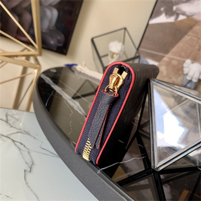 LV Clémence Wallet Monogram Empreinte Leather Navy M69415