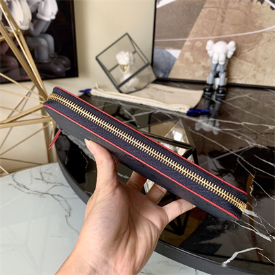LV Clémence Wallet Monogram Empreinte Leather Navy M69415