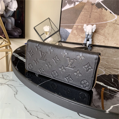 LV Clémence Wallet Monogram Empreinte Leather Black M60171