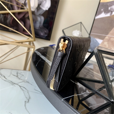 LV Clémence Wallet Monogram Empreinte Leather Black M60171