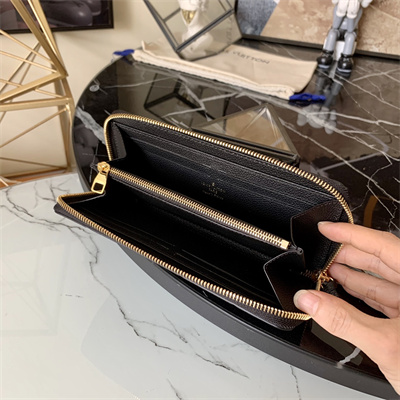 LV Clémence Wallet Monogram Empreinte Leather Black M60171