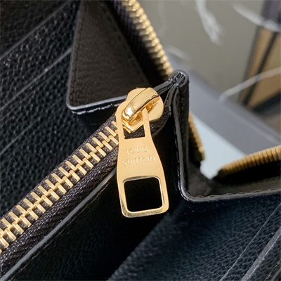 LV Clémence Wallet Monogram Empreinte Leather Black M60171