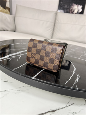 LV Lou Wallet Damier Ebene Canvas and Smooth Calfskin N81461