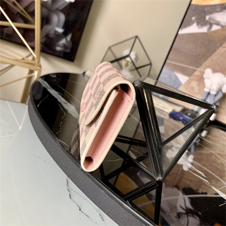 L.V Rosalie Coin Purse Damier Azur Canvas Inside Pink N64423