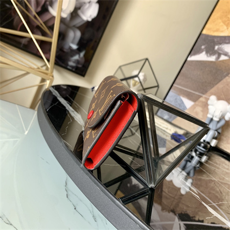 L.V Rosalie Coin Purse Monogram Canvas Inside Red M41939