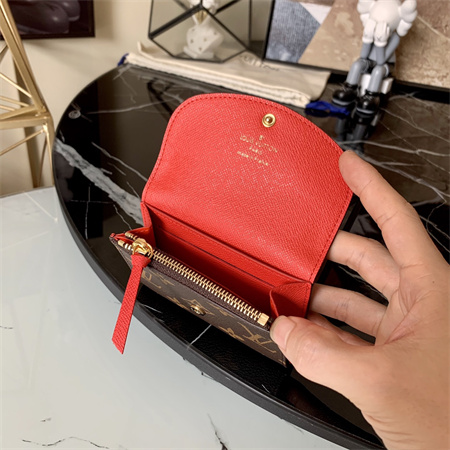 L.V Rosalie Coin Purse Monogram Canvas Inside Red M41939
