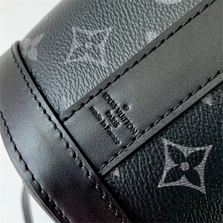 L.V Envelope Pouch Monogram Eclipse and Cowhide Leather Trim M11613