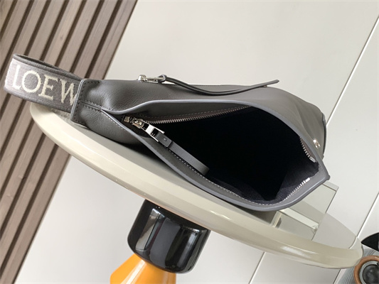 l0ew* anton sling bag in S*pple smooth calf and jacquard