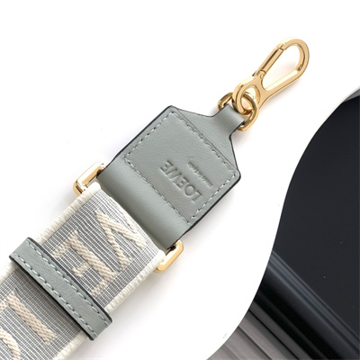 L0ew* anagram strap in jacquard and calfskin