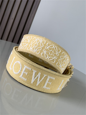 L0ew* anagram strap in jacquard and calfskin