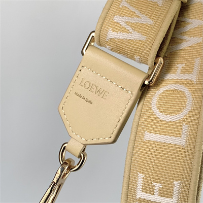 L0ew* anagram strap in jacquard and calfskin