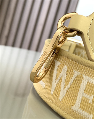 L0ew* anagram strap in jacquard and calfskin