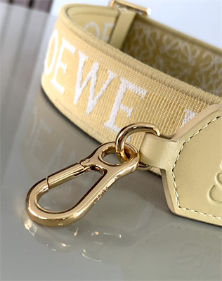 L0ew* anagram strap in jacquard and calfskin
