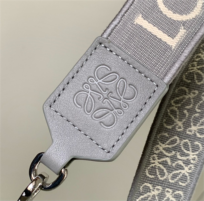 L0ew* anagram strap in jacquard and calfskin