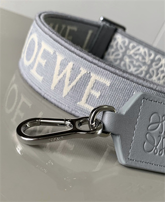 L0ew* anagram strap in jacquard and calfskin