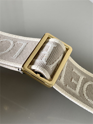 L0ew* anagram strap in jacquard and calfskin