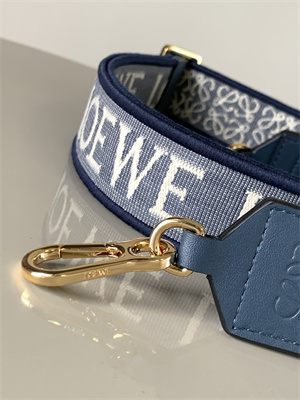 L0ew* anagram strap in jacquard and calfskin