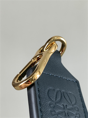 L0ew* anagram strap in jacquard and calfskin