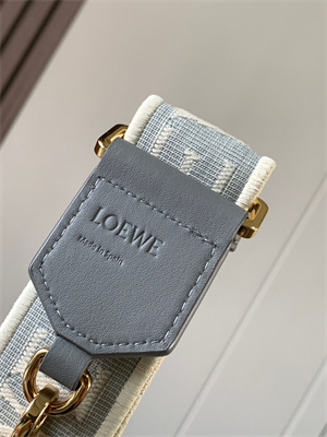 L0ew* anagram strap in jacquard and calfskin