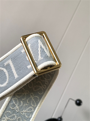 L0ew* anagram strap in jacquard and calfskin