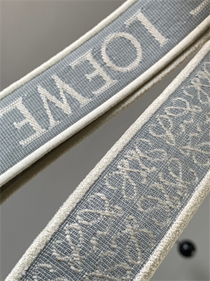 L0ew* anagram strap in jacquard and calfskin