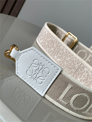 L0ew* anagram strap in jacquard and calfskin