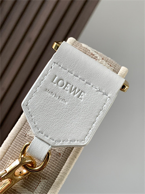 L0ew* anagram strap in jacquard and calfskin