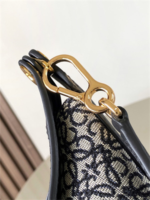 L0ew* luna bag in anagram jacquard and classic calfskin