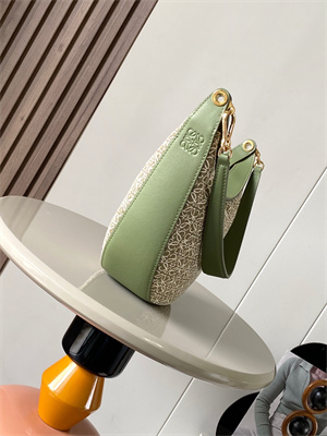 L0ew* luna bag in anagram jacquard and classic calfskin