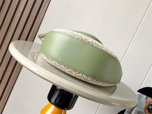 L0ew* luna bag in anagram jacquard and classic calfskin