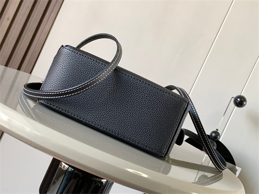 L0ew* mini puzzle bag in soft grained calfskin black