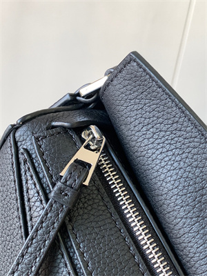 L0ew* mini puzzle bag in soft grained calfskin black