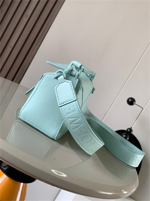 L0ew* mini puzzle bag in soft grained calfskin with wide strap