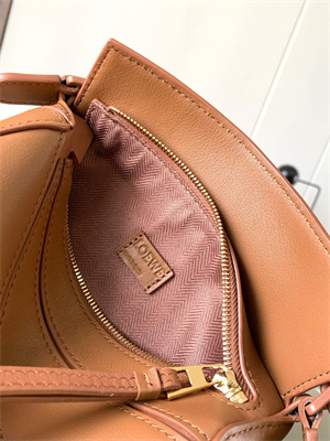 L0ew* mini puzzle bag in soft grained calfskin with wide strap