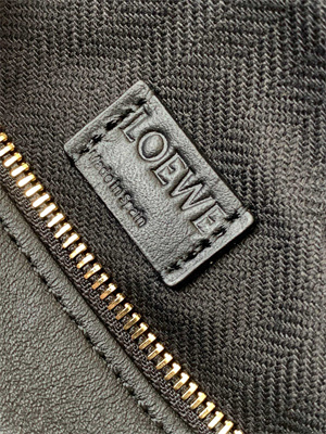 L0ew* mini puzzle bag in soft grained calfskin with wide strap