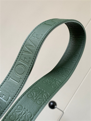 L0ew* mini puzzle bag in soft grained calfskin with wide strap