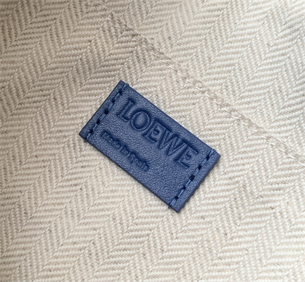 L0ew* puzzle fold wash bag in shiny calfskin