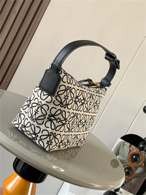 L0ew* cubi bag in anagram jacquard and calfskin