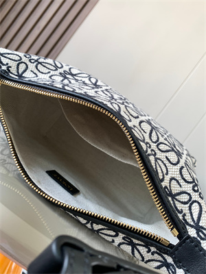 L0ew* cubi bag in anagram jacquard and calfskin