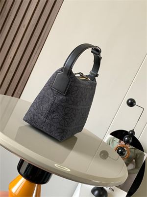 L0ew* cubi bag in anagram jacquard and calfskin