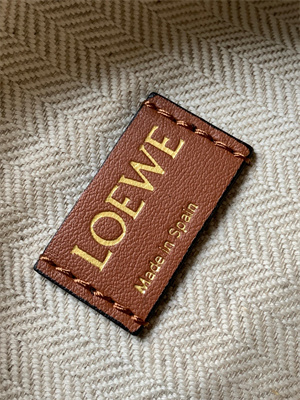 L0ew* cubi bag in anagram jacquard and calfskin