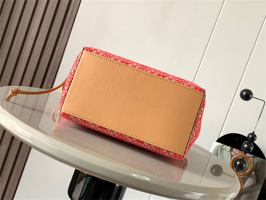 L0ew* cubi bag in anagram jacquard and calfskin