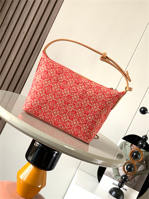 L0ew* cubi bag in anagram jacquard and calfskin
