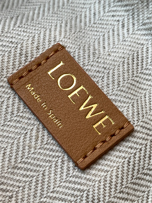 L0ew* cubi bag in anagram jacquard and calfskin