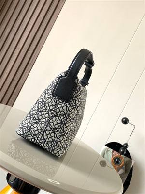L0ew* cubi bag in anagram jacquard and calfskin