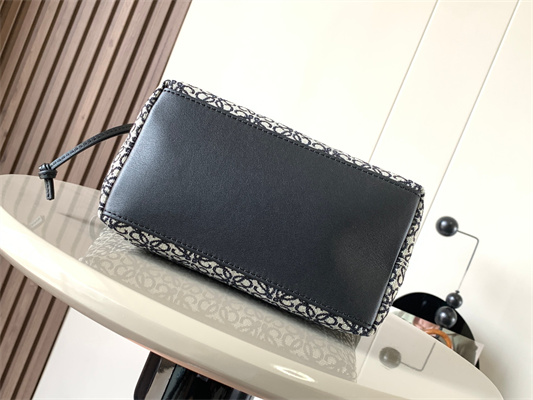 L0ew* cubi bag in anagram jacquard and calfskin