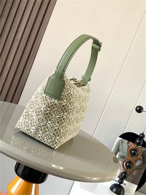 L0ew* cubi bag in anagram jacquard and calfskin