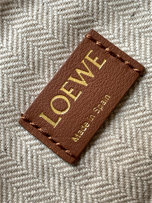 L0ew* cubi bag in anagram jacquard and calfskin