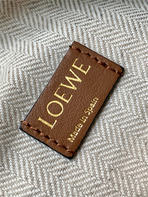 L0ew* cubi bag in anagram jacquard and calfskin