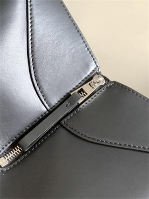 L0ew* compact hammock bag in satin calfskin with jacquard strap